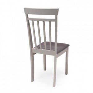 Conjunto de comedor KANSAS GRAY mesa 112x72 cm y 4 sillas de comedor color gris
