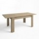 Mesa extensible BASE tablero de partículas melaminizado color blanco nordic/ madera naturale 140,4/200,4x90x76,1 cm