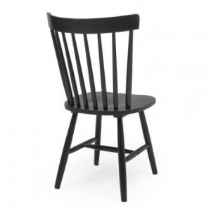 Pack de 4 sillas de comedor o cocina de inspiración colonial VICKY color blanco, negro o madera natural