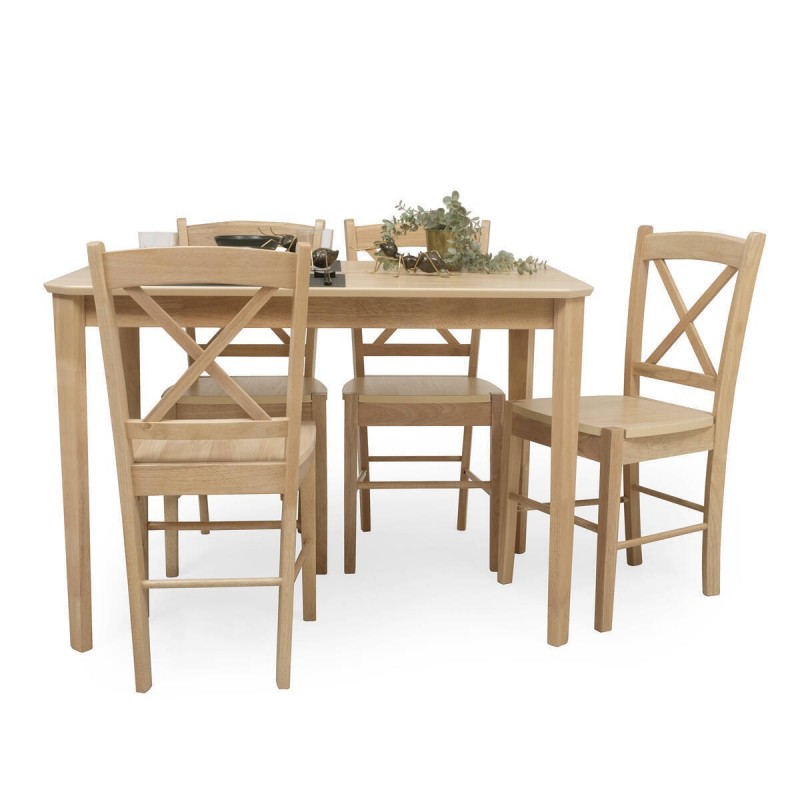 Conjunto de comedor DALLAS GREY mesa de comedor redonda extensible y 2