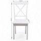 Pack de 2 sillas de comedor o cocina LUCKY madera lacada en color blanco mate