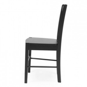 Pack de 2 sillas de comedor o cocina GOLF estructura de madera color blanco, negro o madera milán natural