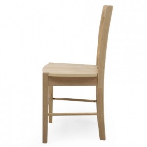 Pack de 4 sillas de comedor o cocina GOLF estructura de madera color blanco, negro o madera milán natural