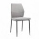 Conjunto de comedor CAIRO 120 BAY mesa cristal de 120 cm y 4 sillas BAY tapizadas