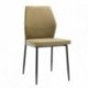 Conjunto de comedor CAIRO 120 BAY mesa cristal de 120 cm y 4 sillas BAY tapizadas